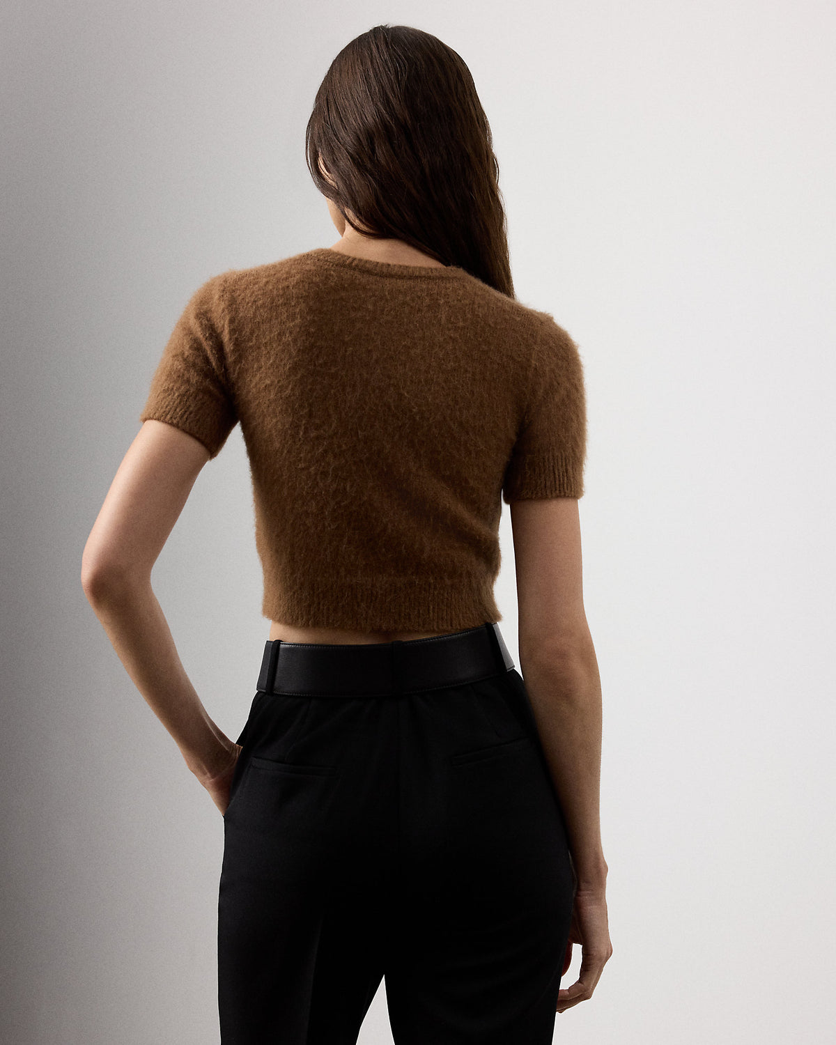Ralph Lauren CashmereAlpacaBlend Cropped Sweater