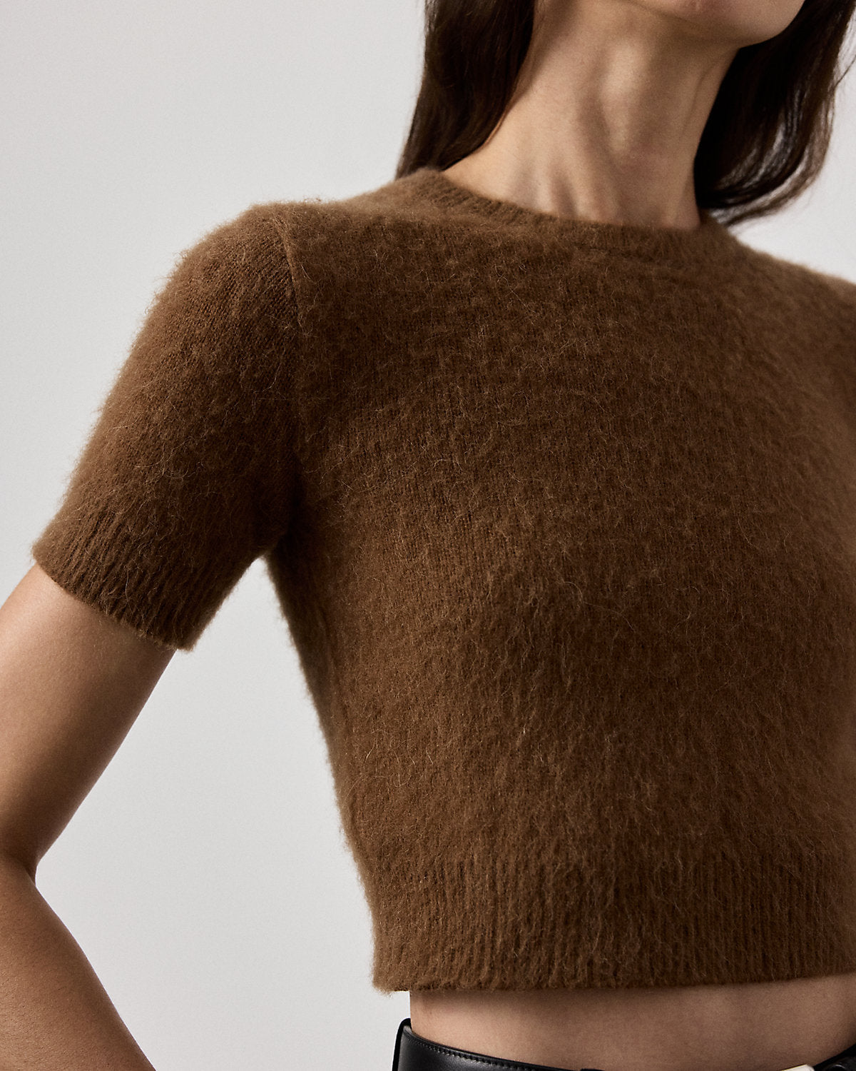 Ralph Lauren CashmereAlpacaBlend Cropped Sweater