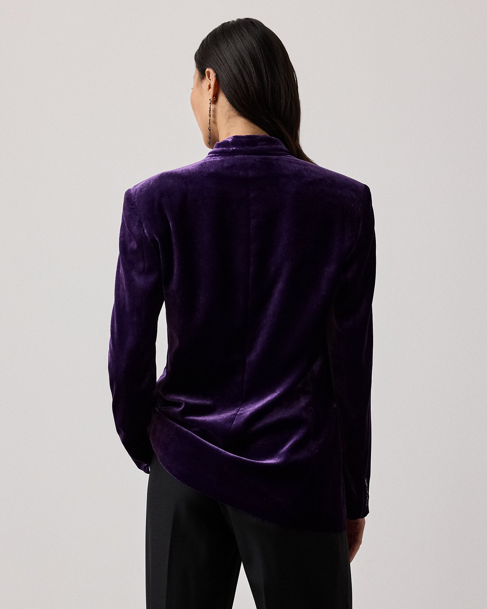 Ralph Lauren Ansley Stretch Velvet Jacket
