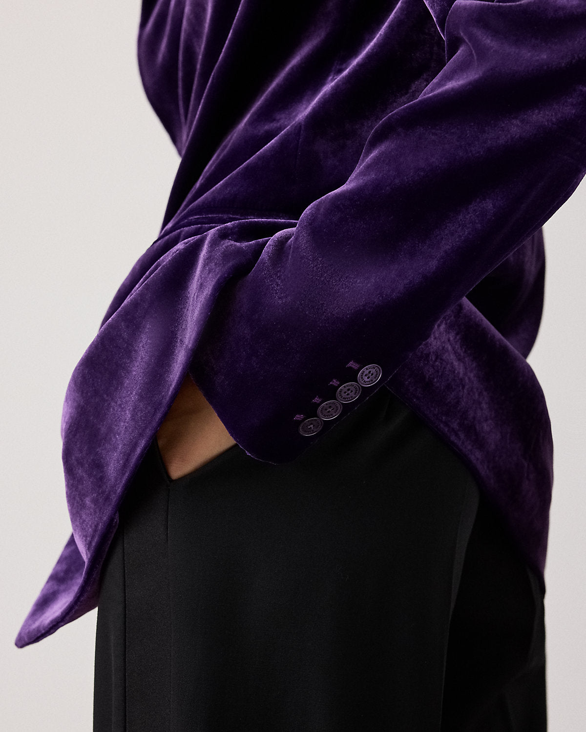 Ralph Lauren Ansley Stretch Velvet Jacket
