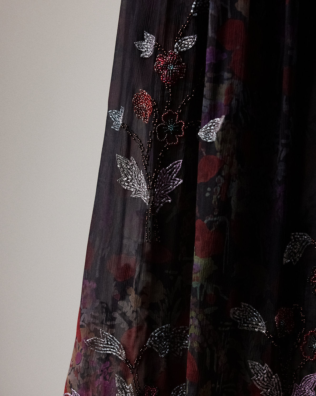 Ralph Lauren Gabriella Embellished Floral Skirt