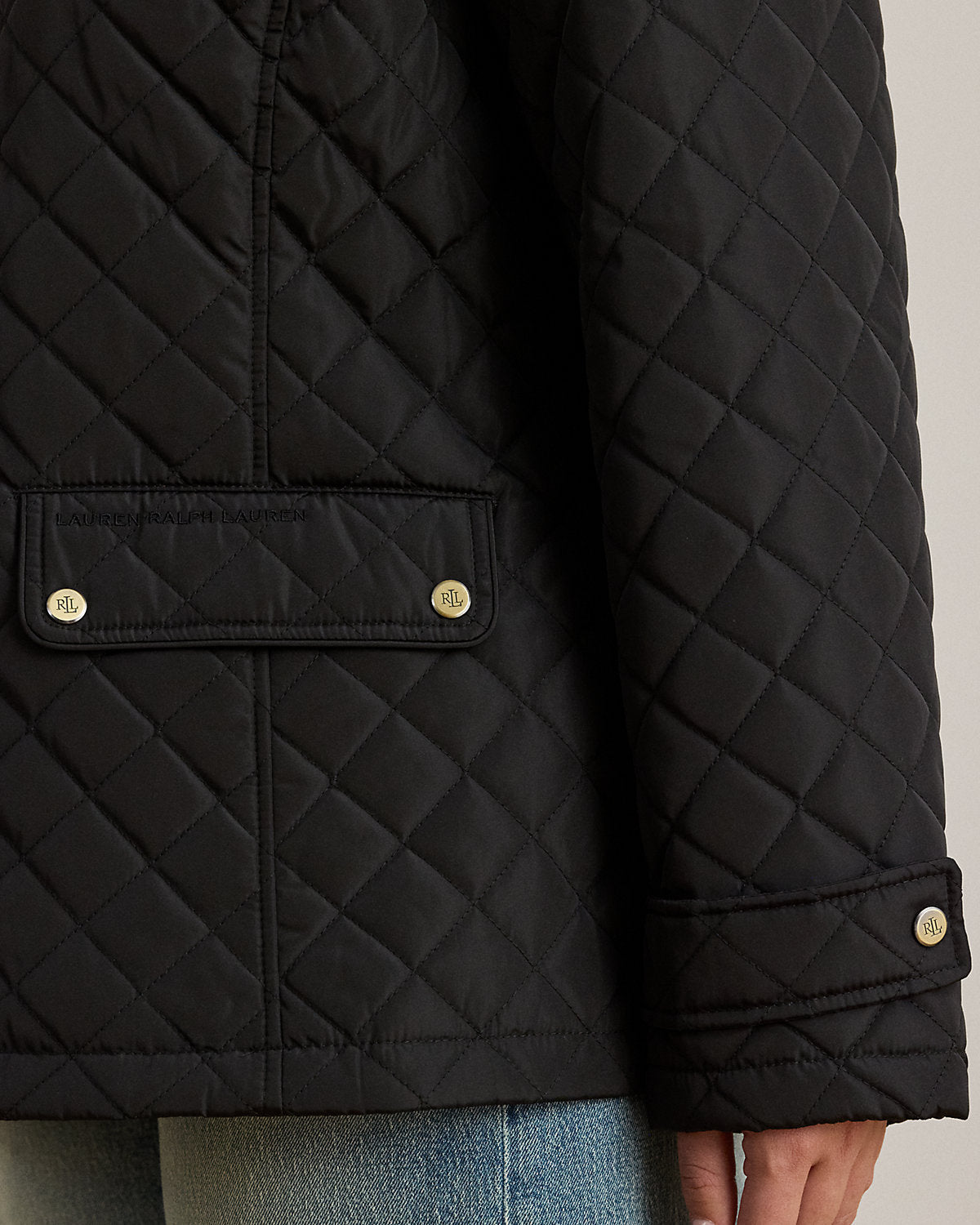 Ralph Lauren DiamondQuilted Mockneck Jacket