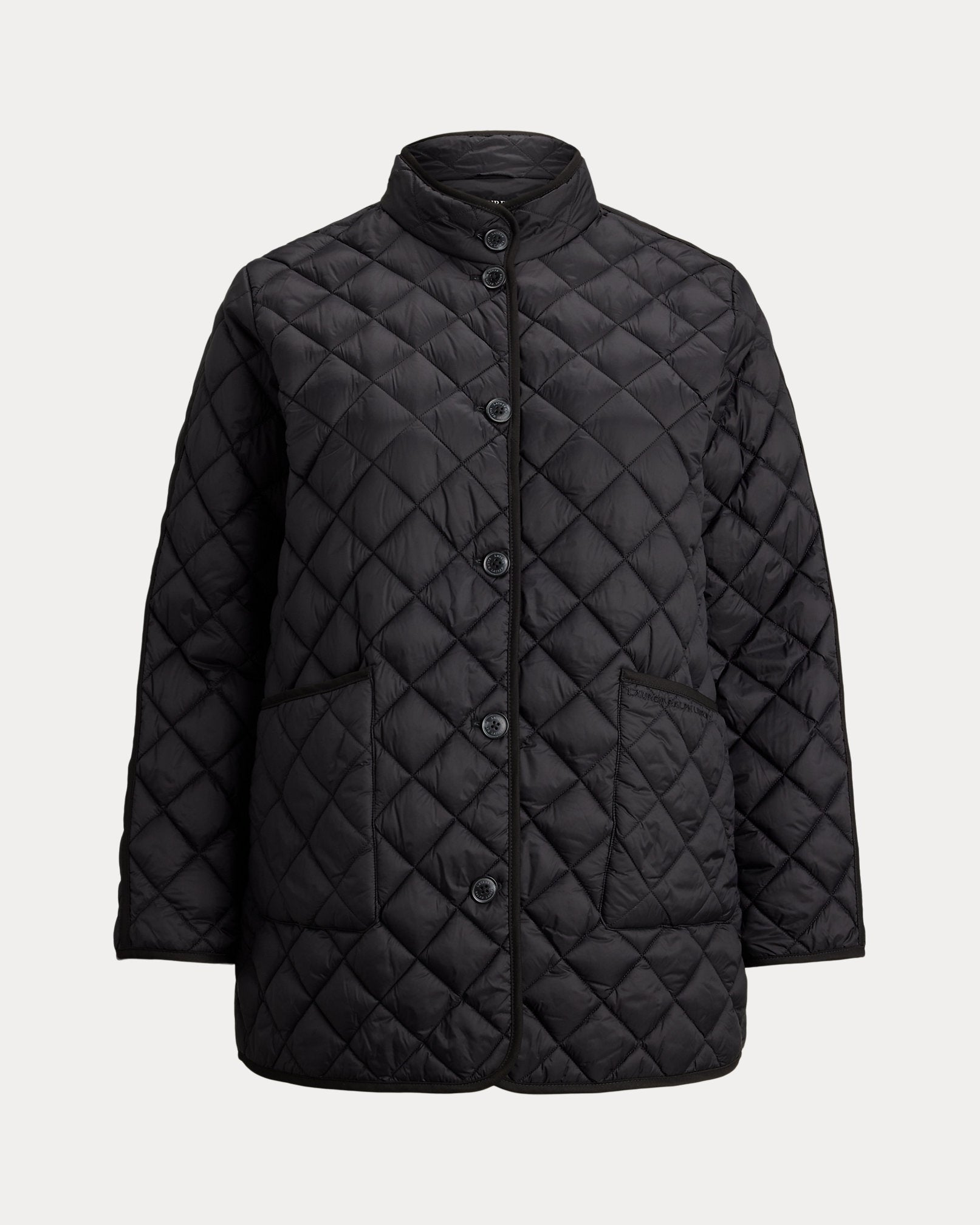 Ralph Lauren DiamondQuilted Mockneck Jacket