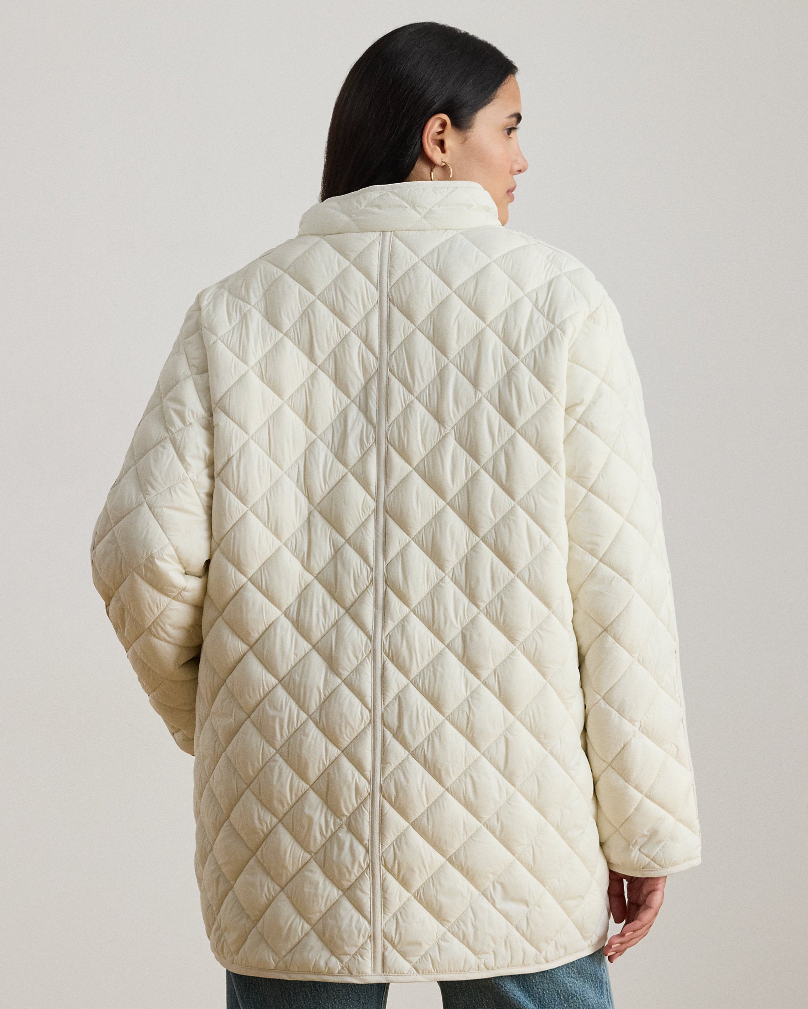 Ralph Lauren DiamondQuilted Mockneck Jacket