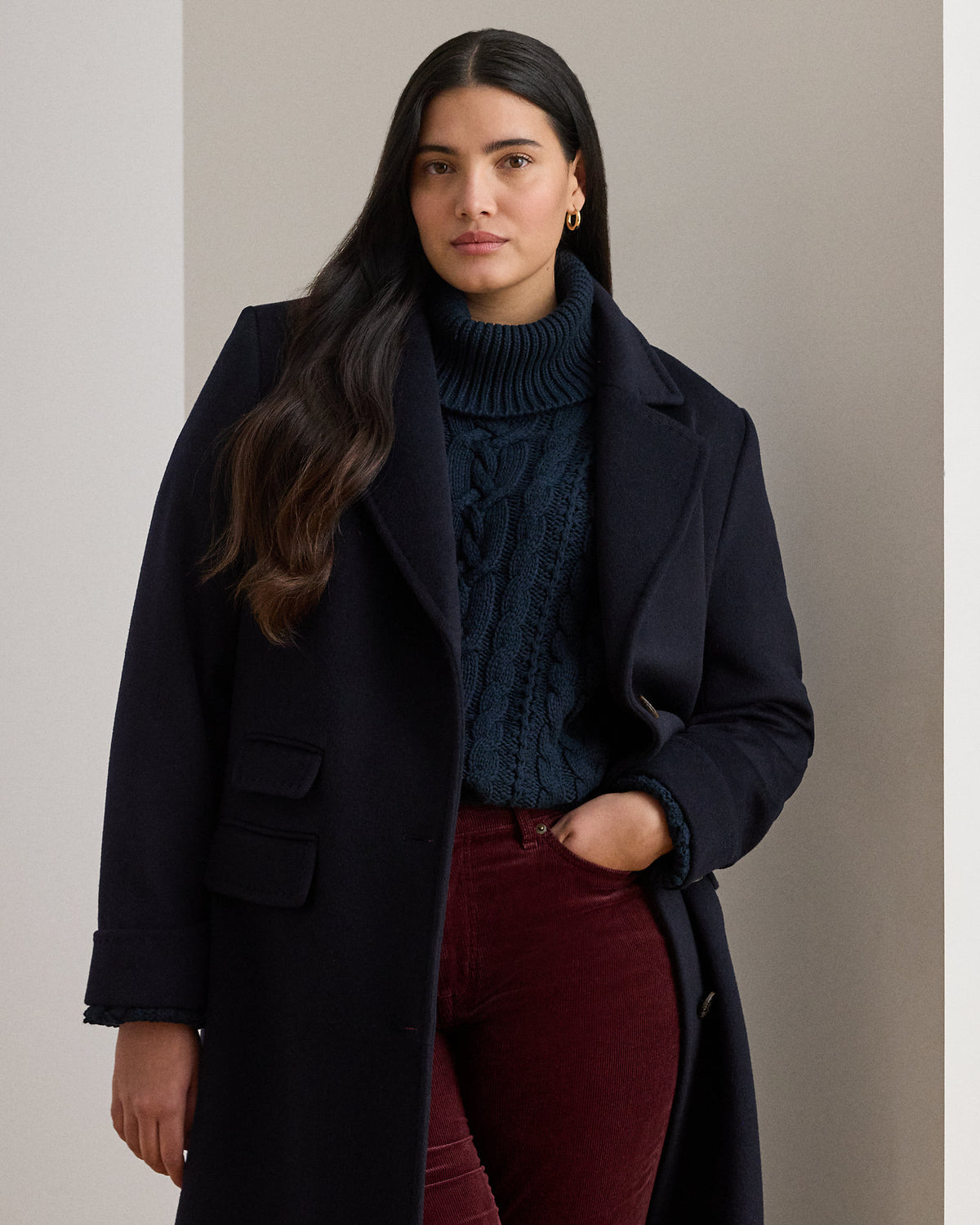 Ralph Lauren WoolBlend Reefer Coat