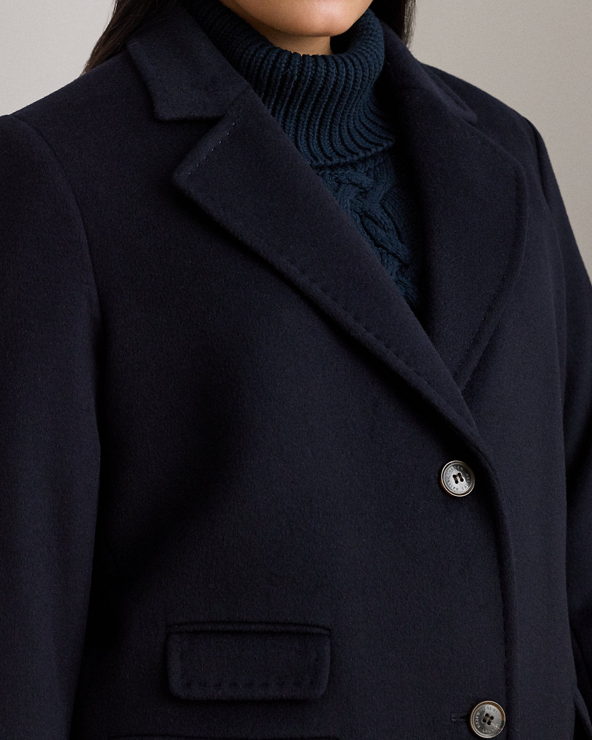 Ralph Lauren WoolBlend Reefer Coat