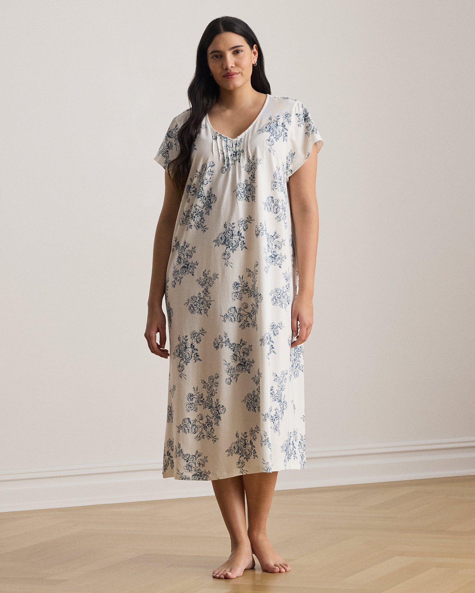 Ralph Lauren Floral Jersey Ballet Nightgown