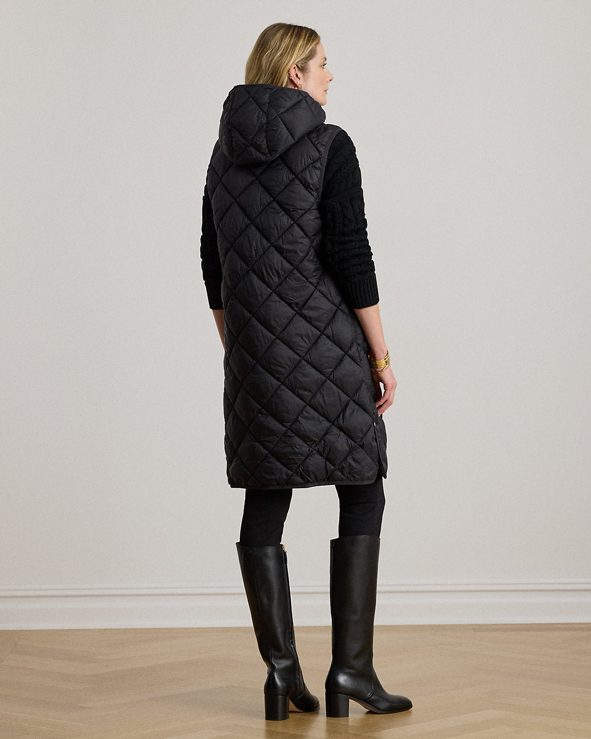 Ralph Lauren DiamondQuilted Hooded Vest