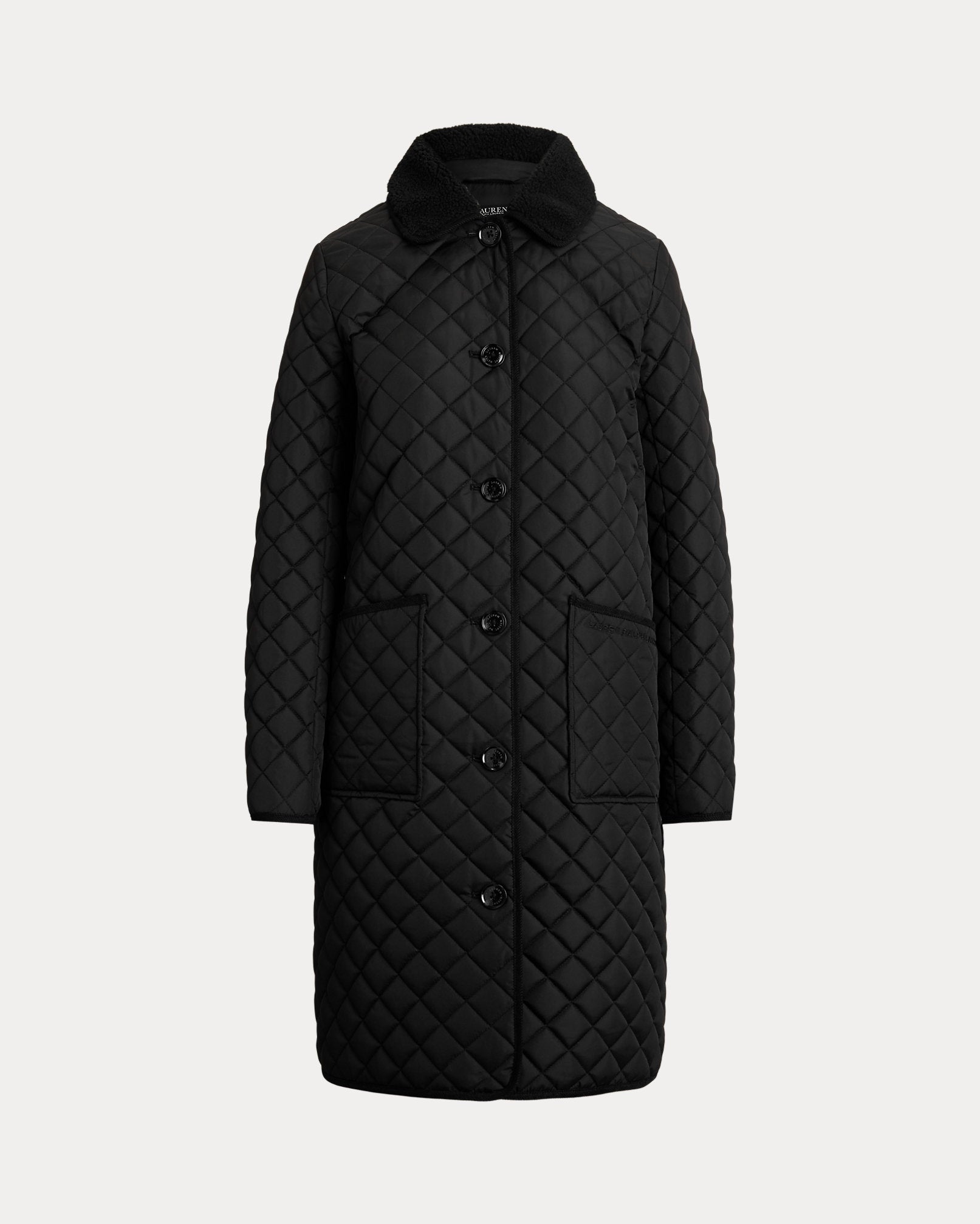 Ralph Lauren FauxShearlingTrim Quilted Jacket