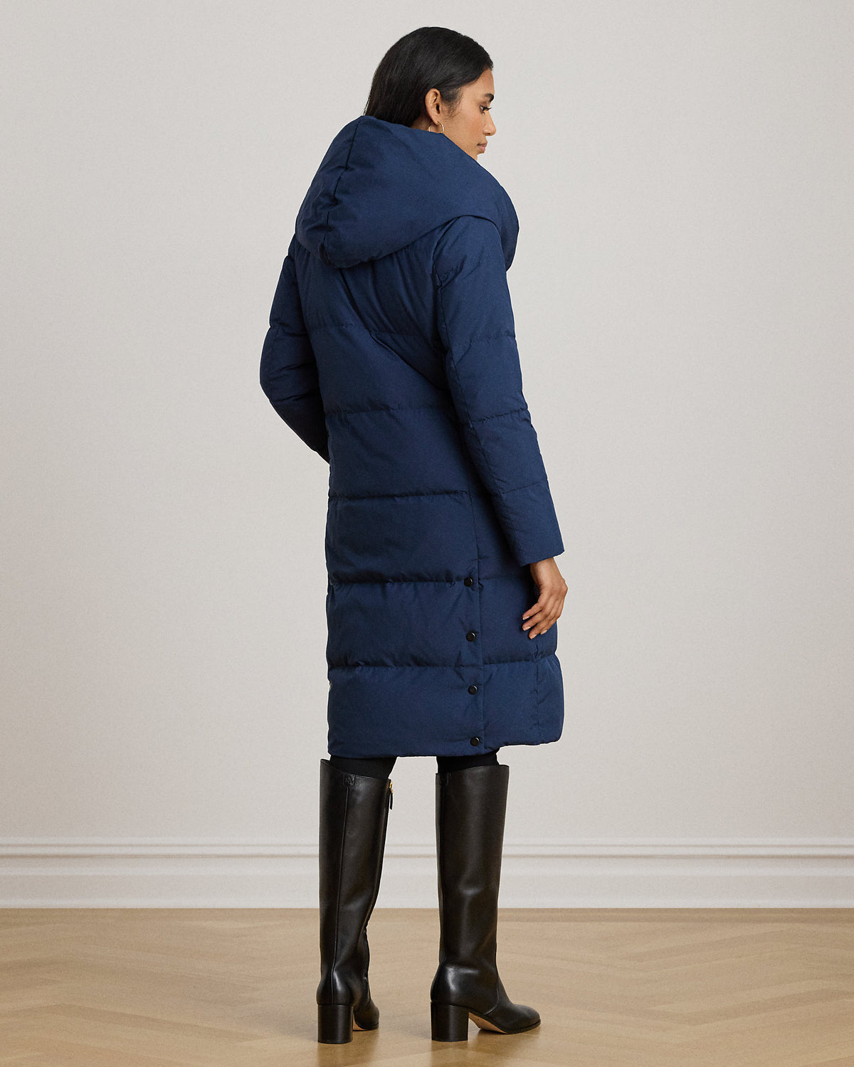 Ralph Lauren OversizeCollar Quilted Down Coat