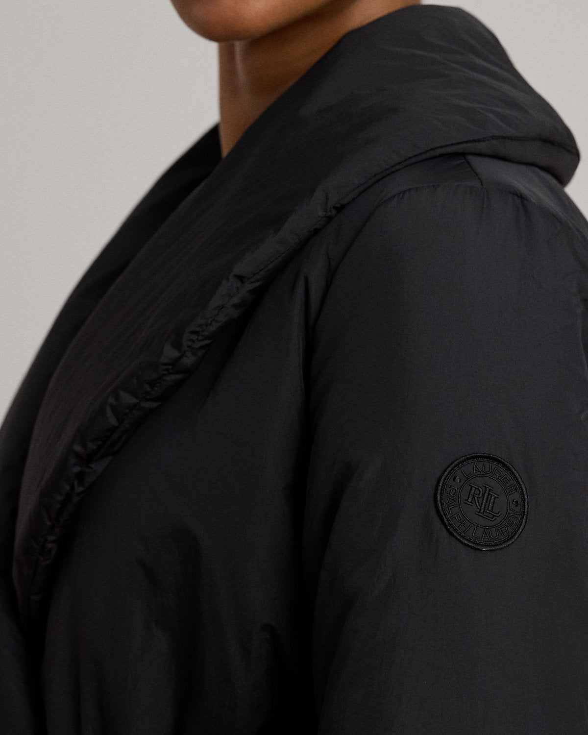 Ralph Lauren Belted OversizeCollar Puffer Wrap Coat