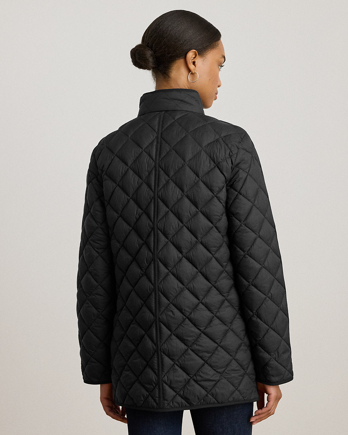 Ralph Lauren DiamondQuilted Mockneck Jacket