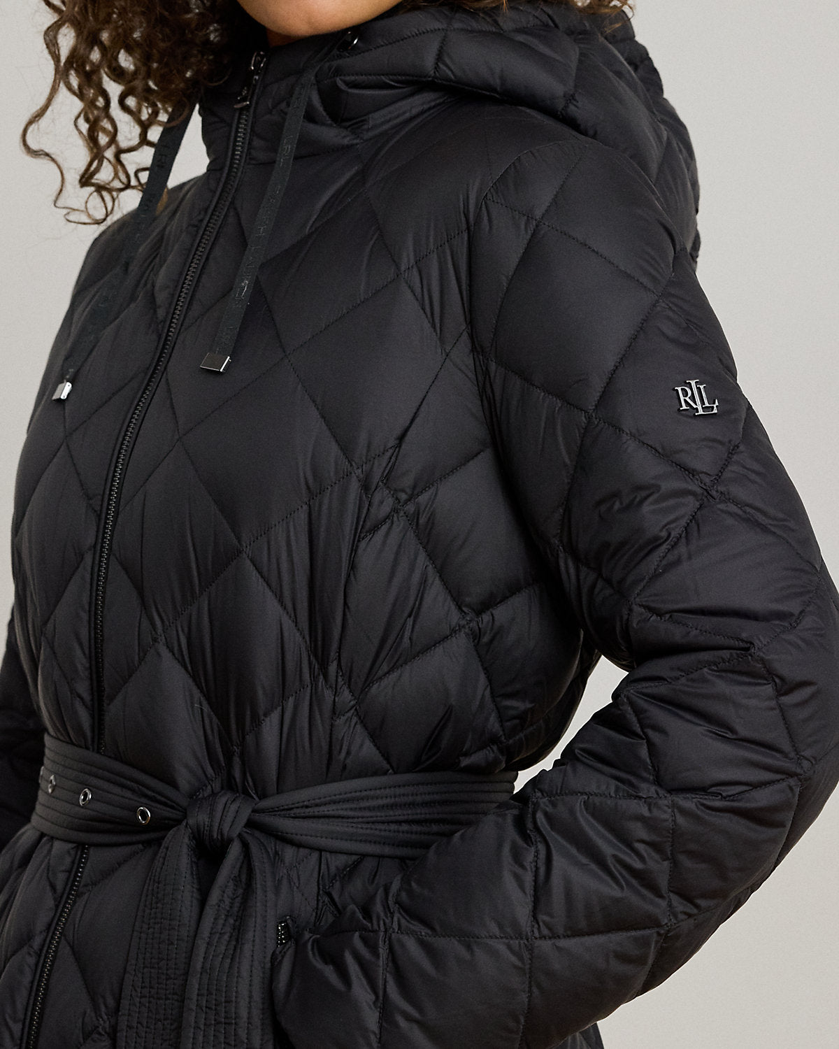 Ralph Lauren Hooded DiamondQuilted Down Maxicoat