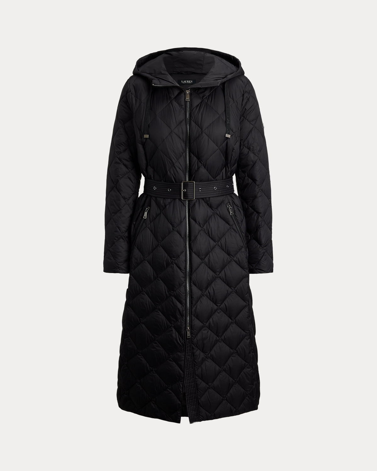 Ralph Lauren Hooded DiamondQuilted Down Maxicoat