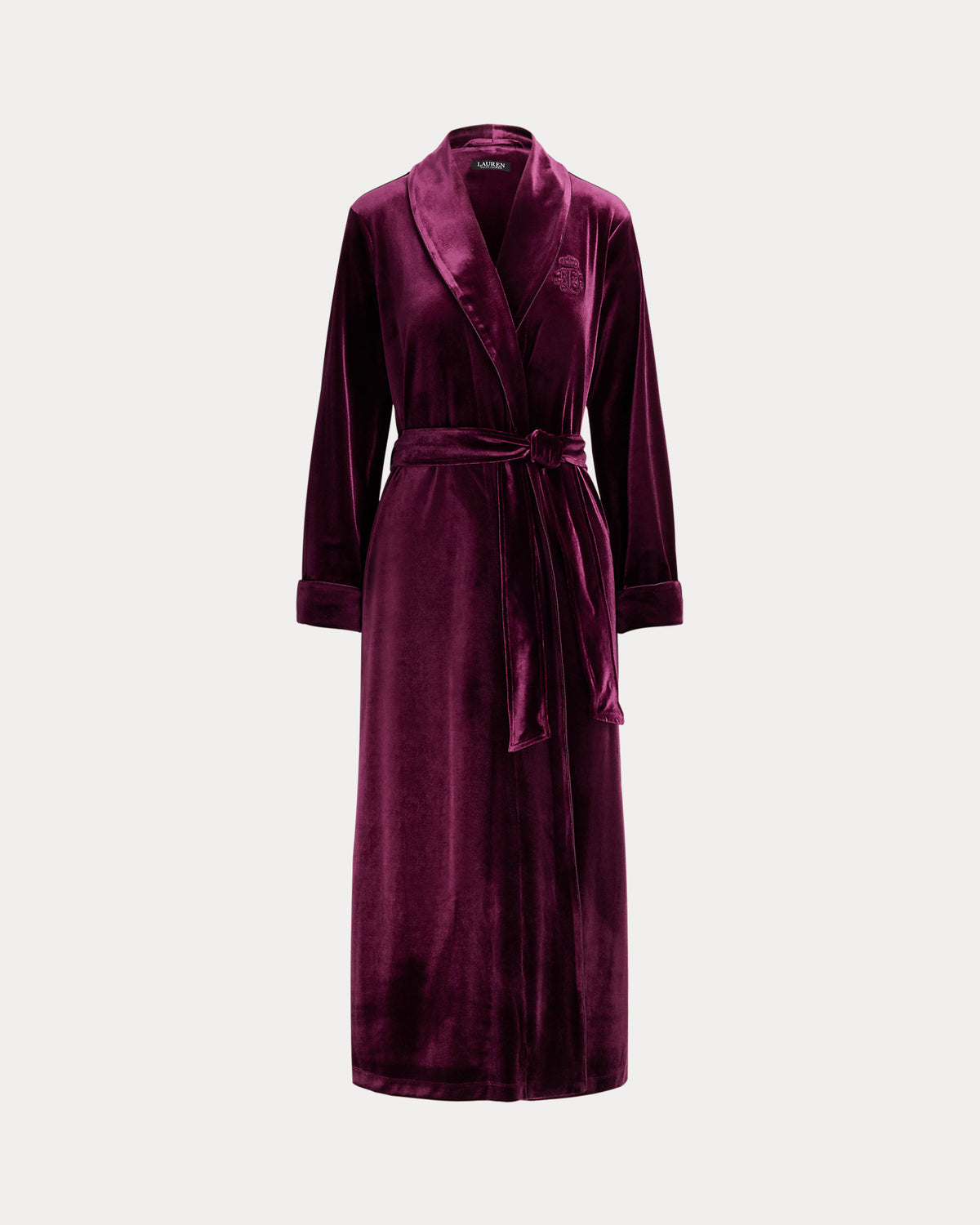 Ralph Lauren Velvet Long ShawlCollar Robe