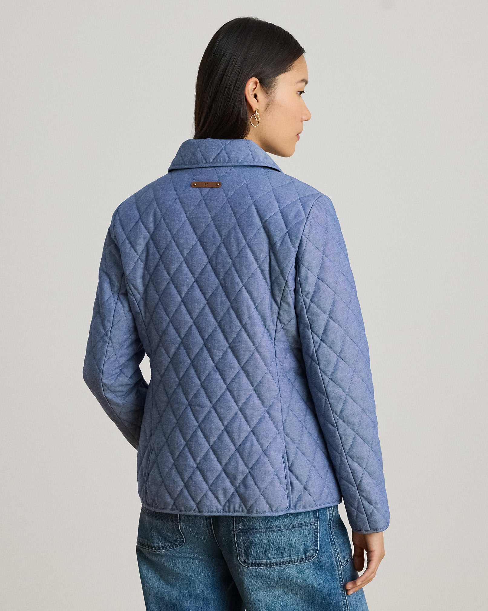 Ralph Lauren DiamondQuilted Chambray Barn Jacket