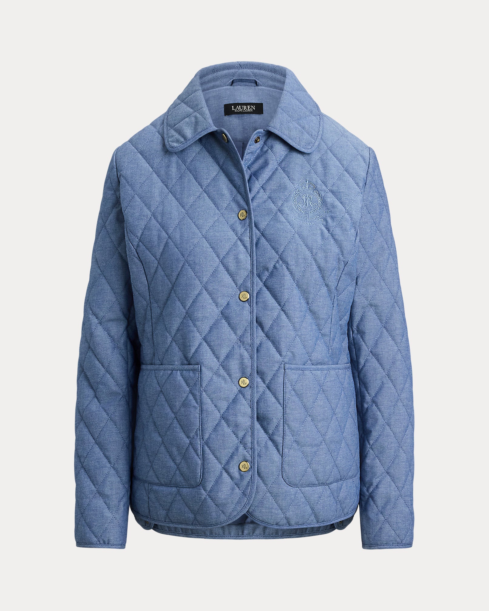Ralph Lauren DiamondQuilted Chambray Barn Jacket
