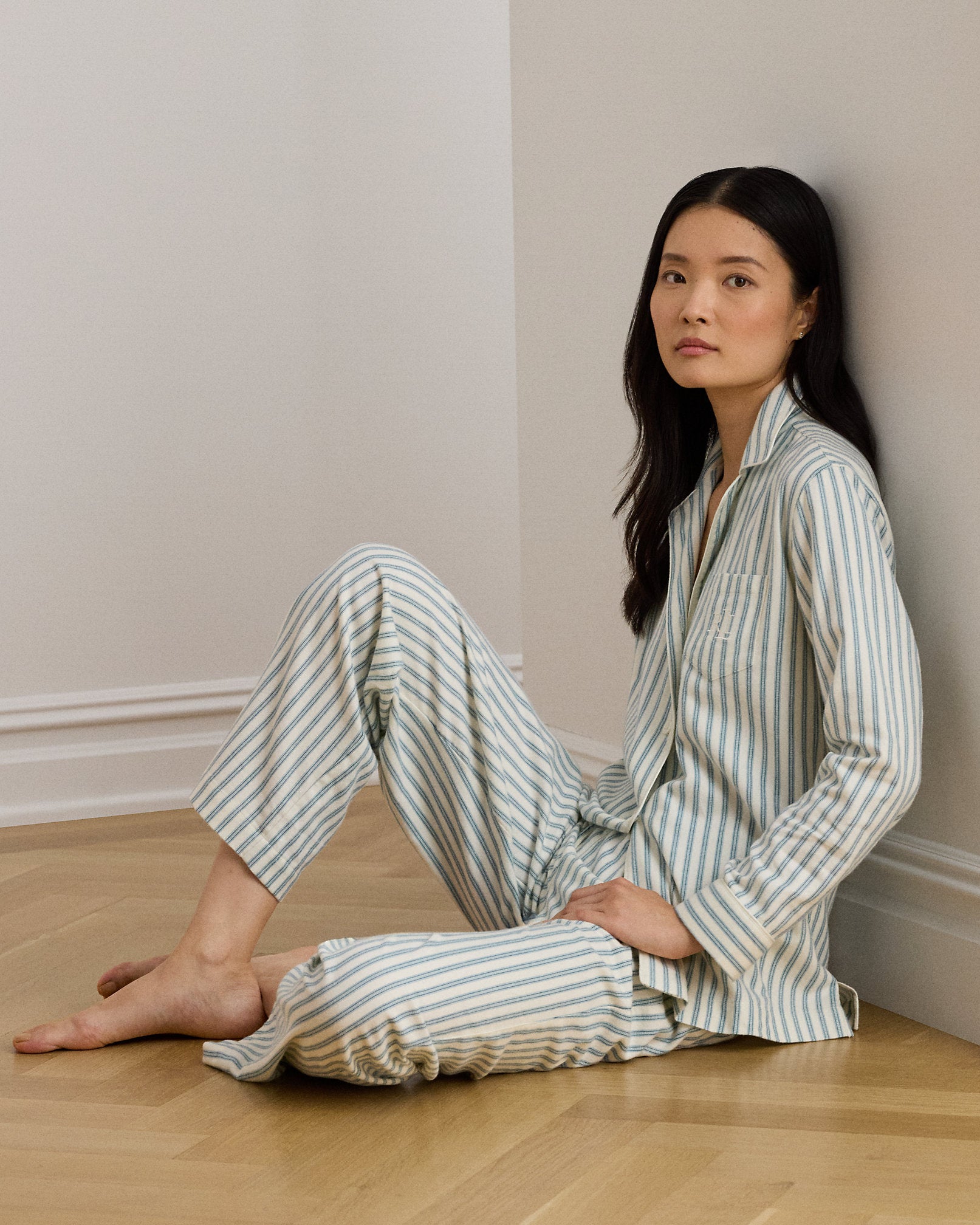 Ralph Lauren Striped Brushed Twill Sleep Set