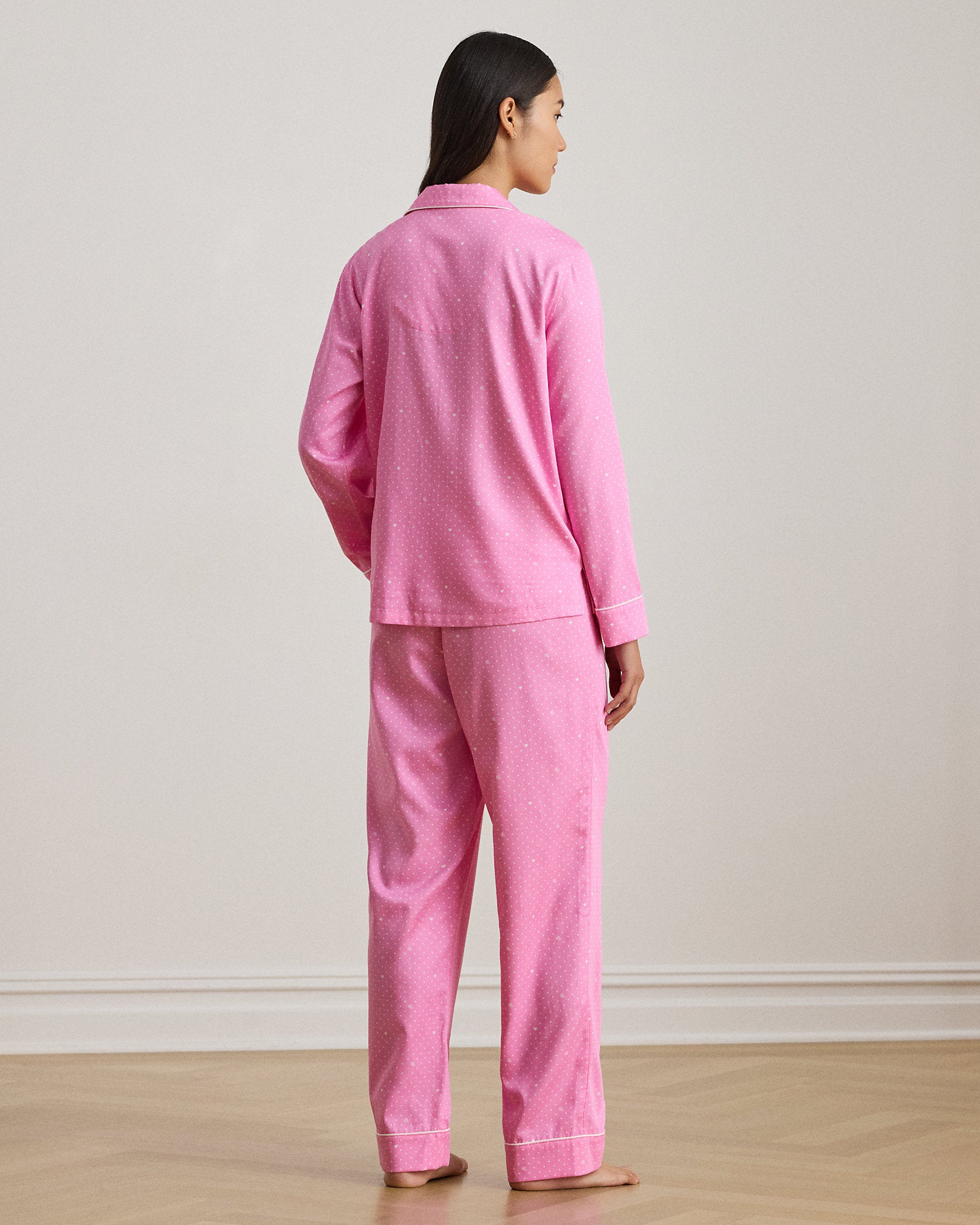 Ralph Lauren PolkaDot HeartPrint Sateen Sleep Set