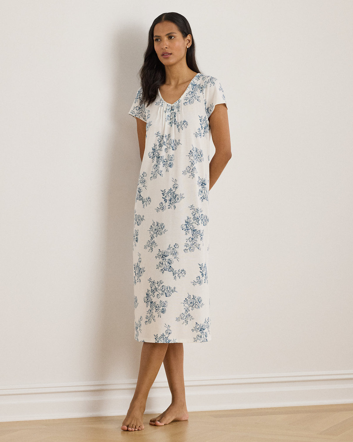 Ralph Lauren Floral Jersey Ballet Nightgown