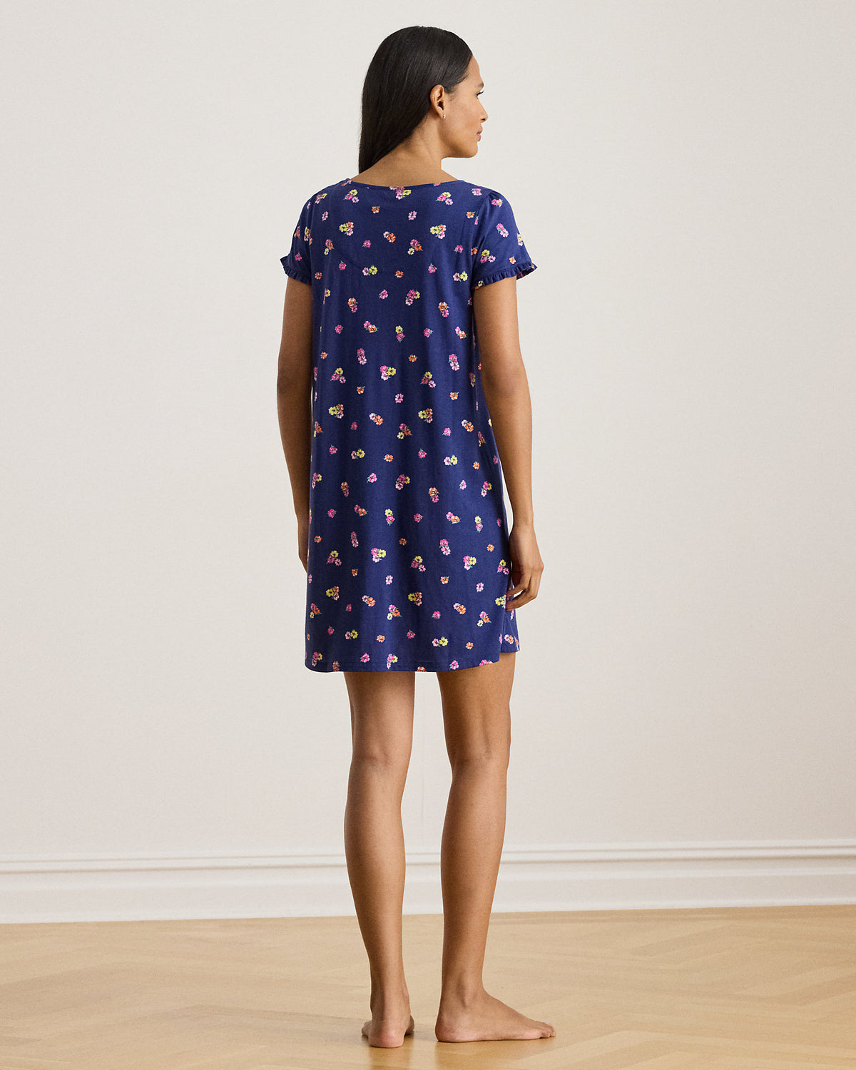 Ralph Lauren Floral RuffleTrim Jersey Nightgown