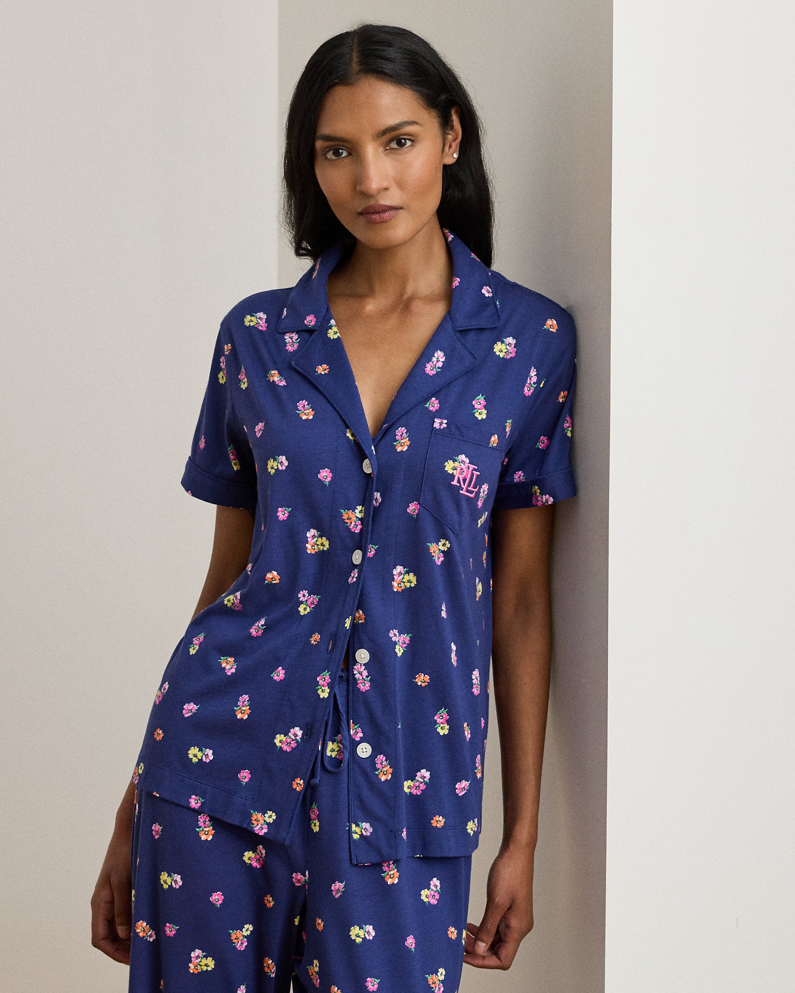 Ralph Lauren Floral CottonBlend Jersey Sleep Set