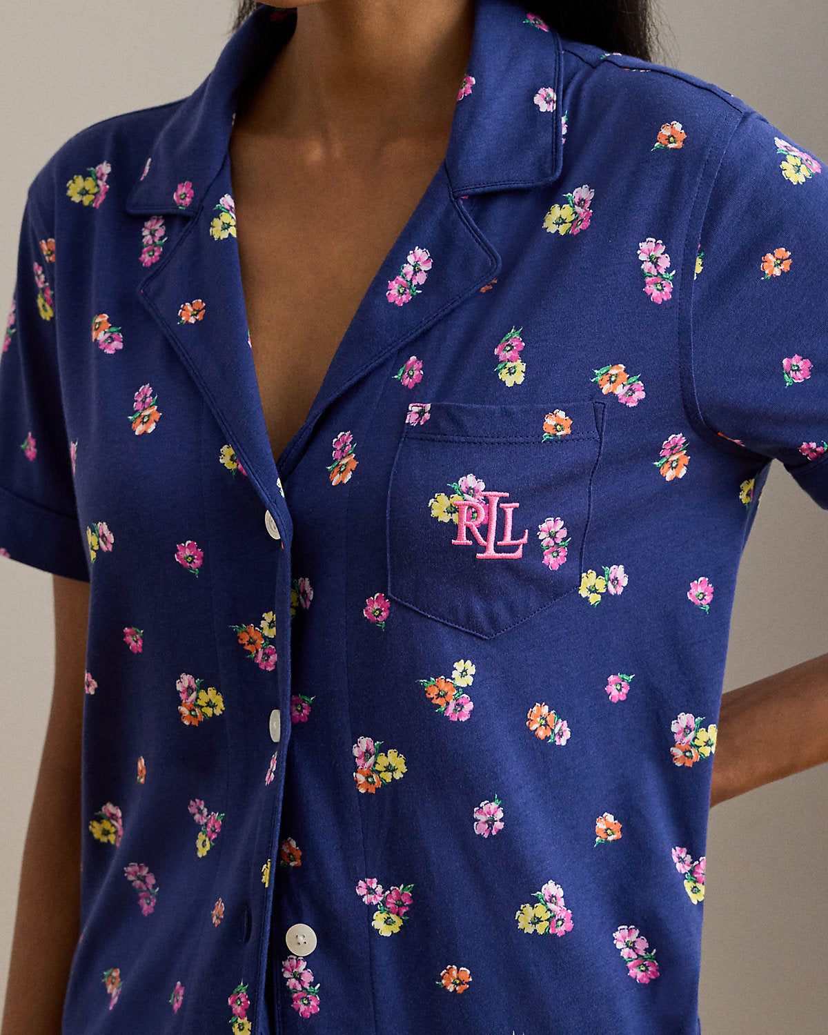 Ralph Lauren Floral CottonBlend Jersey Sleep Set