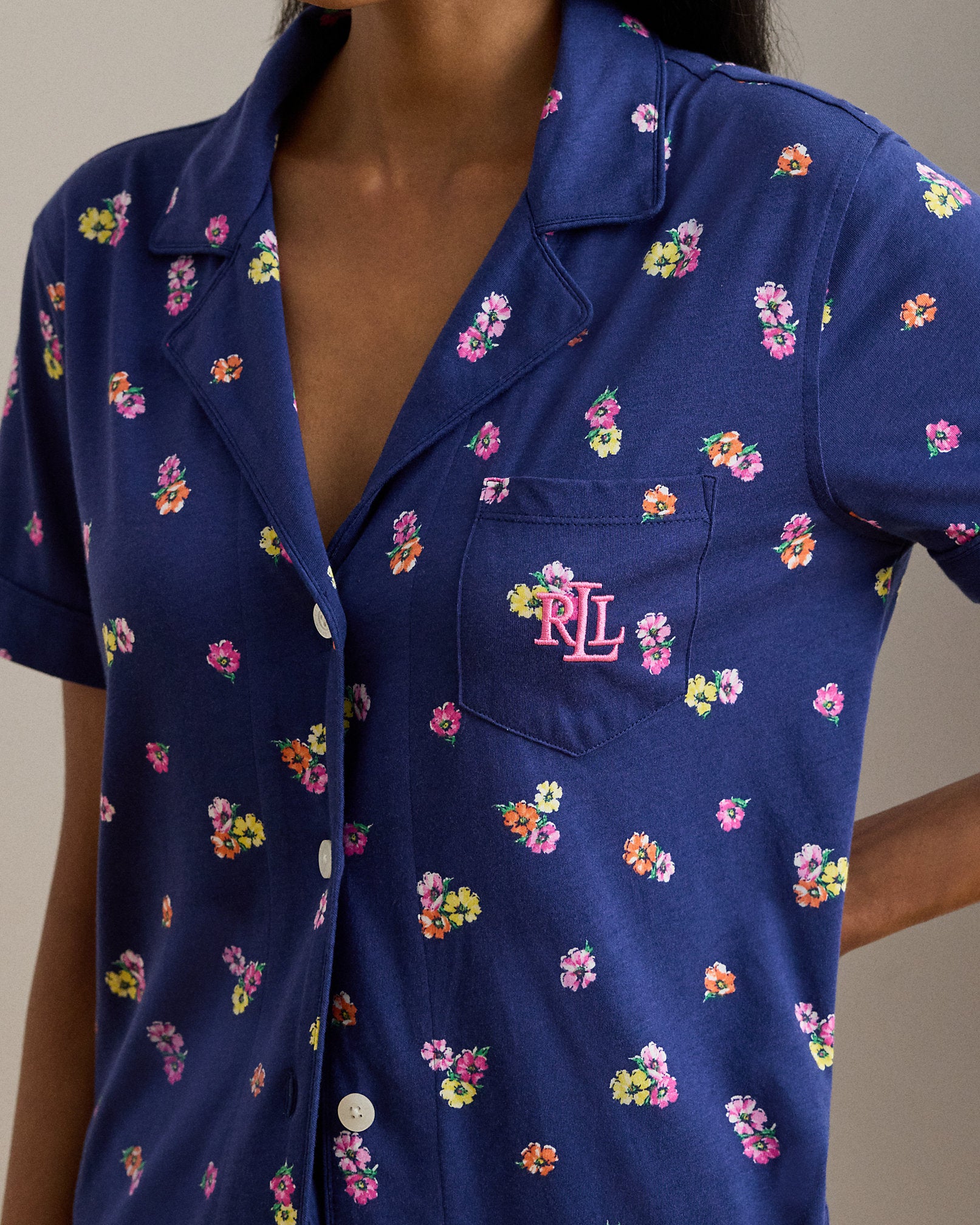 Ralph Lauren Floral CottonBlend Jersey Sleep Set