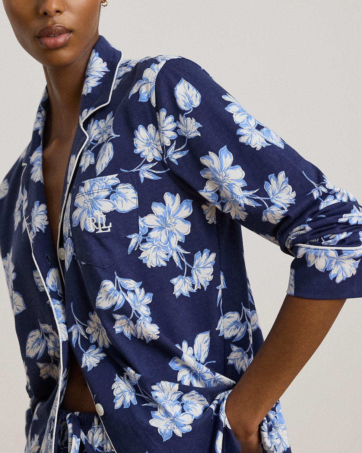 Ralph Lauren Floral CottonBlendJersey Sleep Set