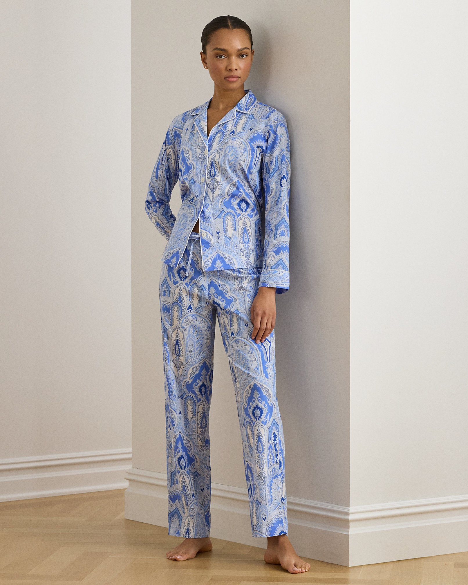 Ralph Lauren Paisley CottonBlendLawn Sleep Set