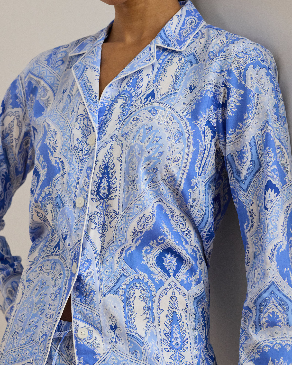 Ralph Lauren Paisley CottonBlendLawn Sleep Set