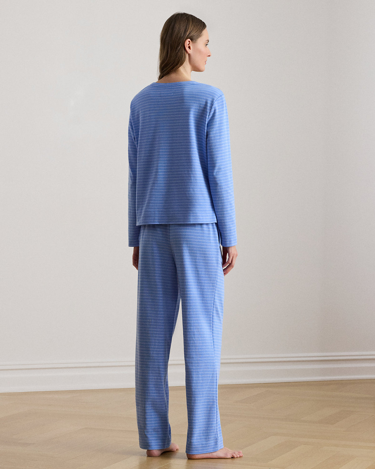 Ralph Lauren Striped CottonBlend Interlock PJ Set