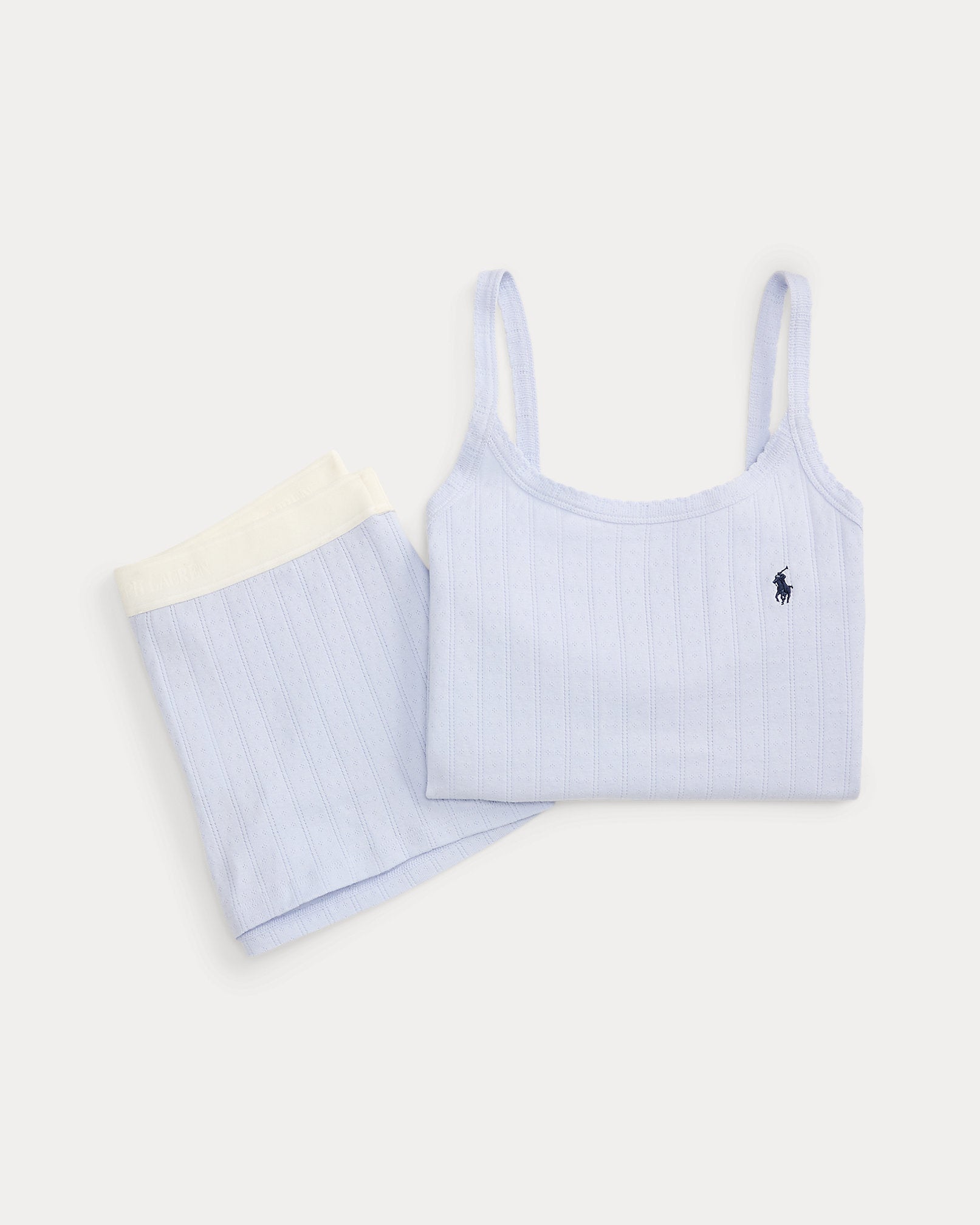 Ralph Lauren Pointelle Cotton Tank Short Sleep Set