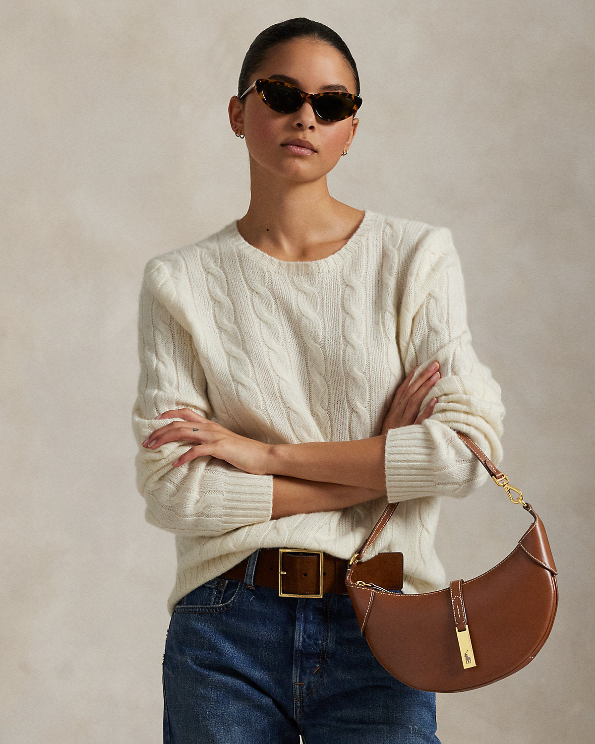 Ralph Lauren Polo ID Calfskin Mini Shoulder Bag