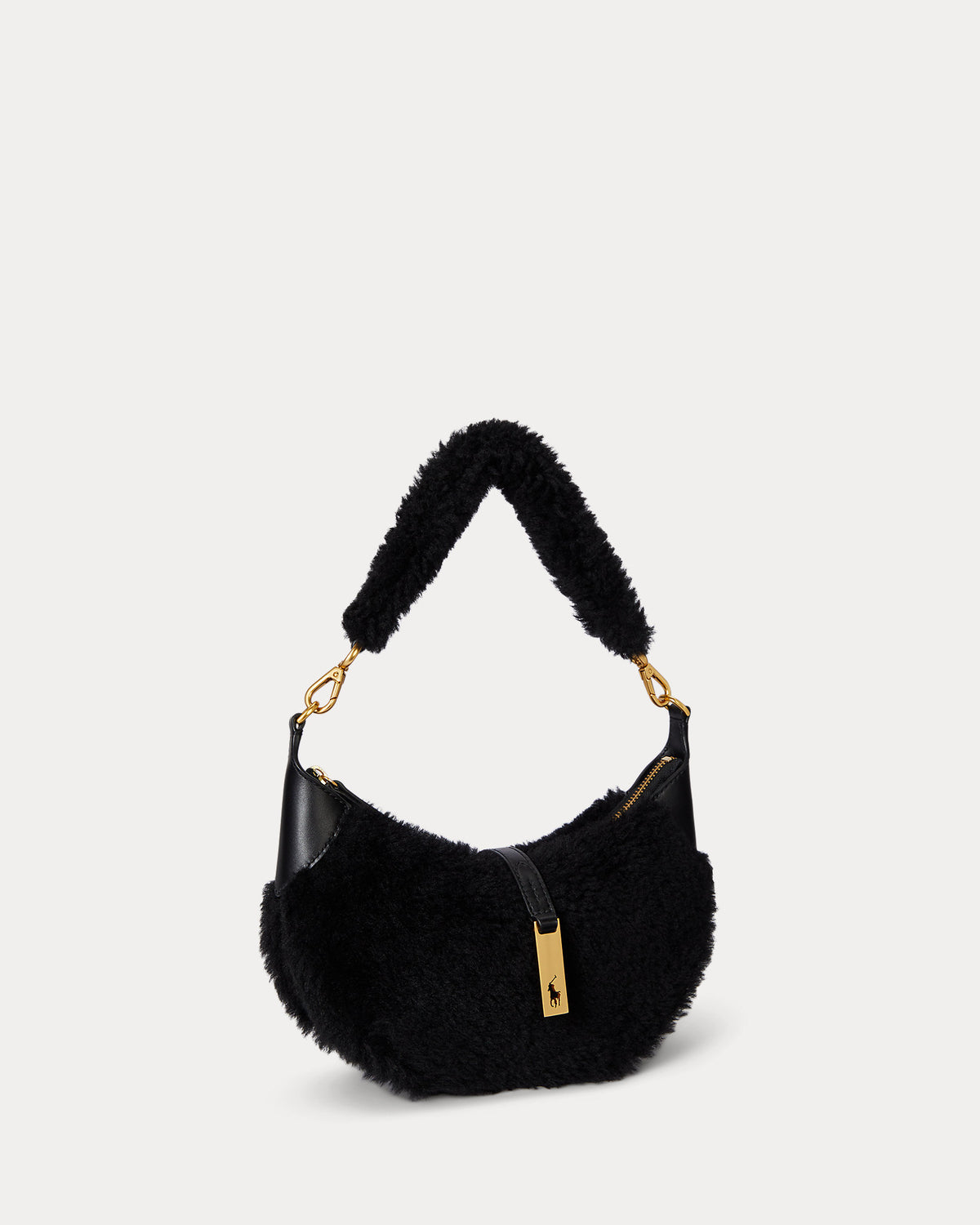 Ralph Lauren Polo ID Shearling Mini Shoulder Bag