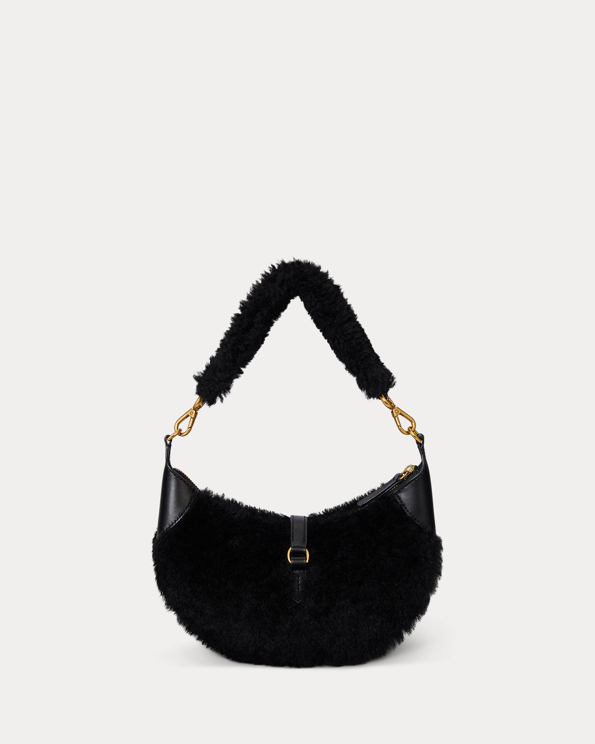 Ralph Lauren Polo ID Shearling Mini Shoulder Bag