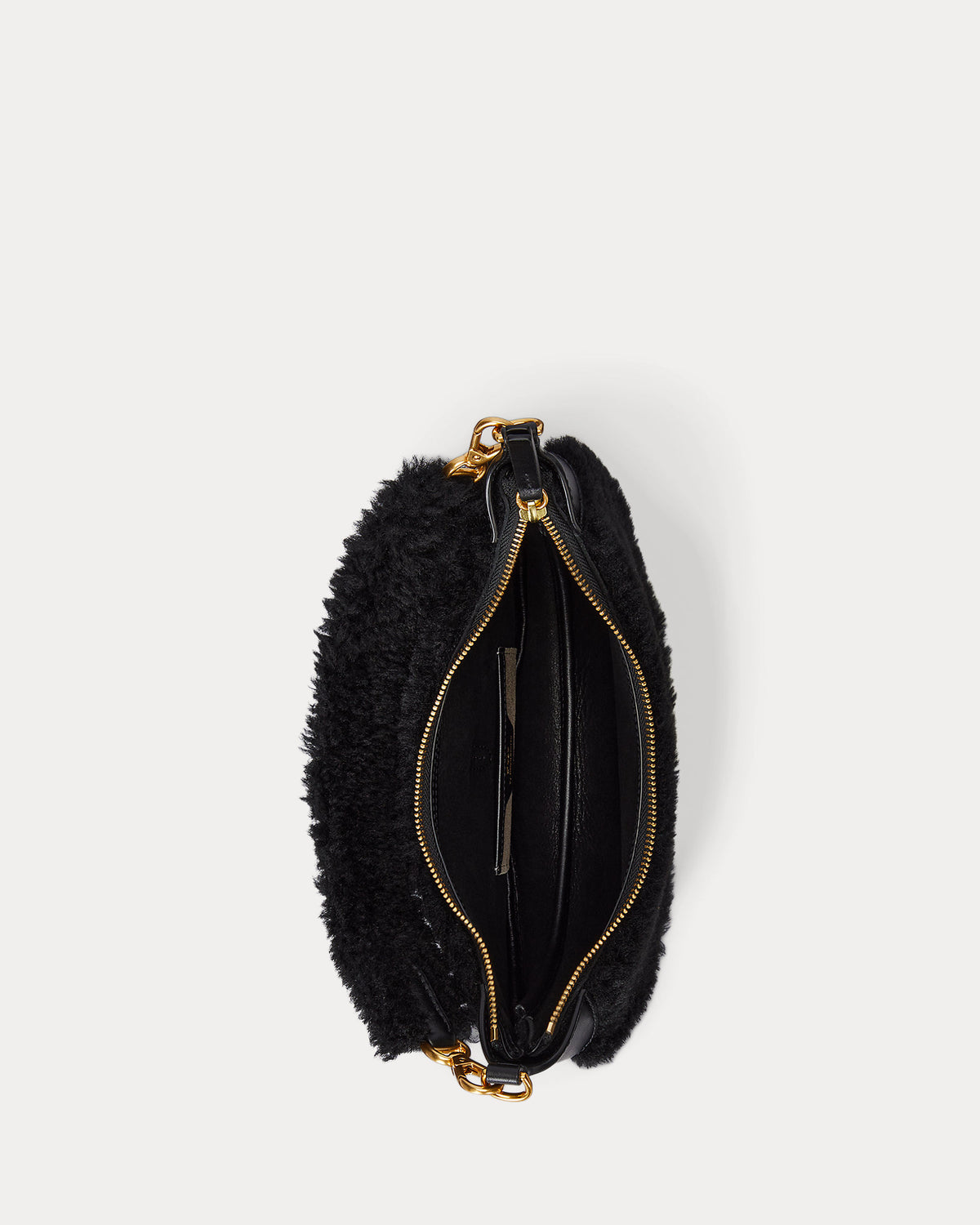 Ralph Lauren Polo ID Shearling Mini Shoulder Bag