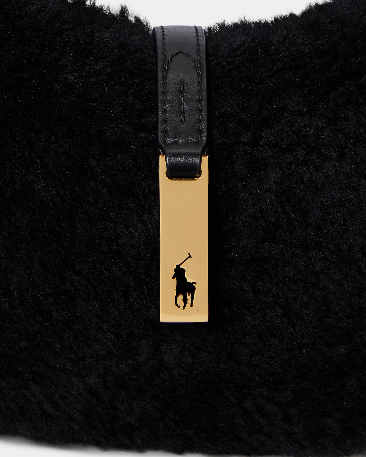 Ralph Lauren Polo ID Shearling Mini Shoulder Bag