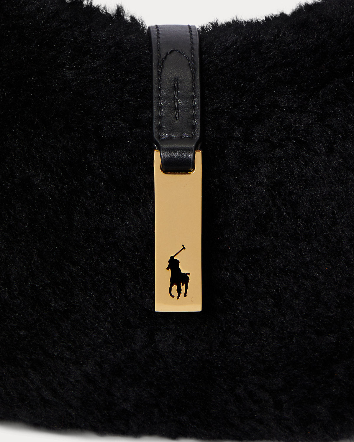 Ralph Lauren Polo ID Shearling Mini Shoulder Bag