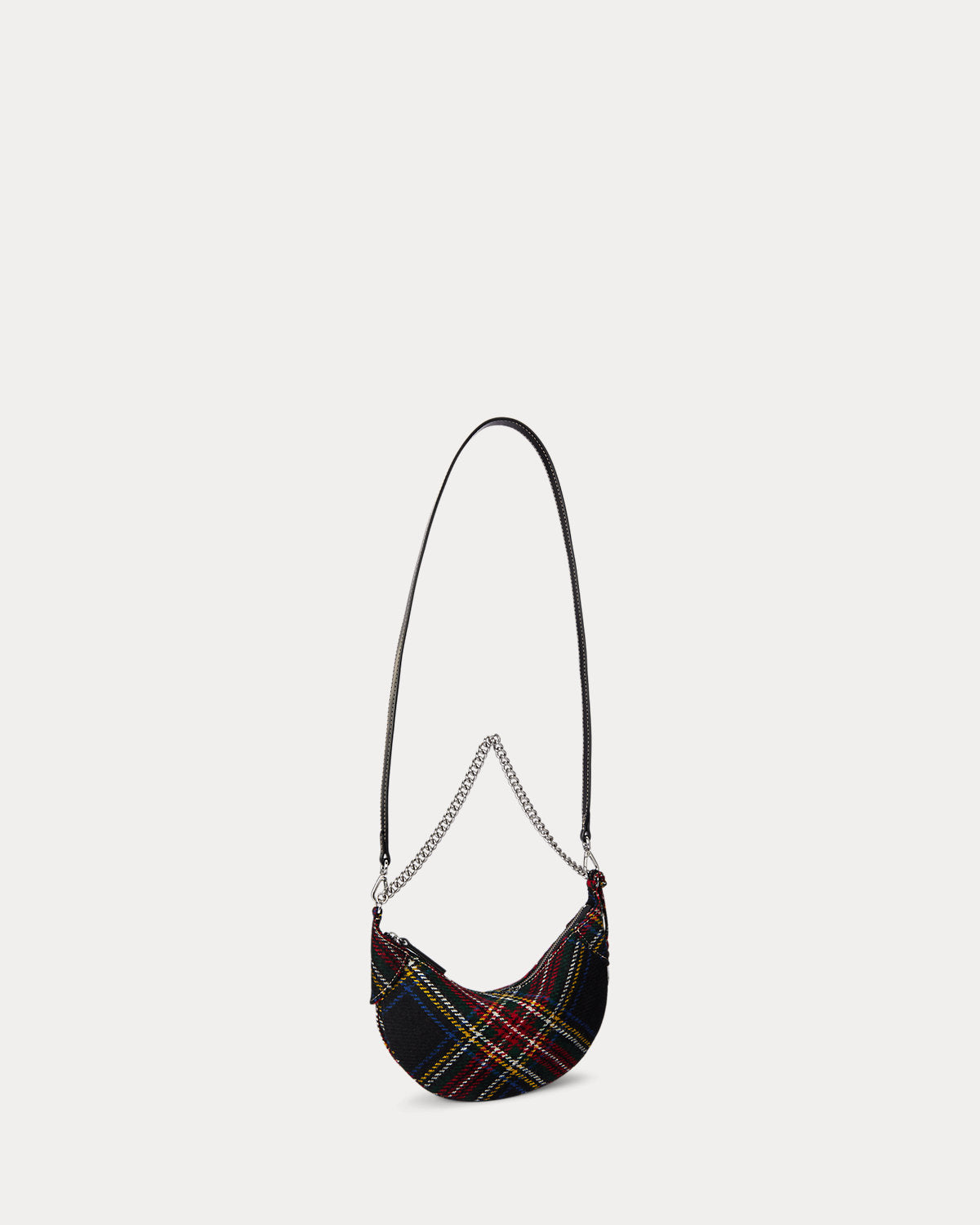 Ralph Lauren Polo ID Tartan Wool Mini Chain Bag