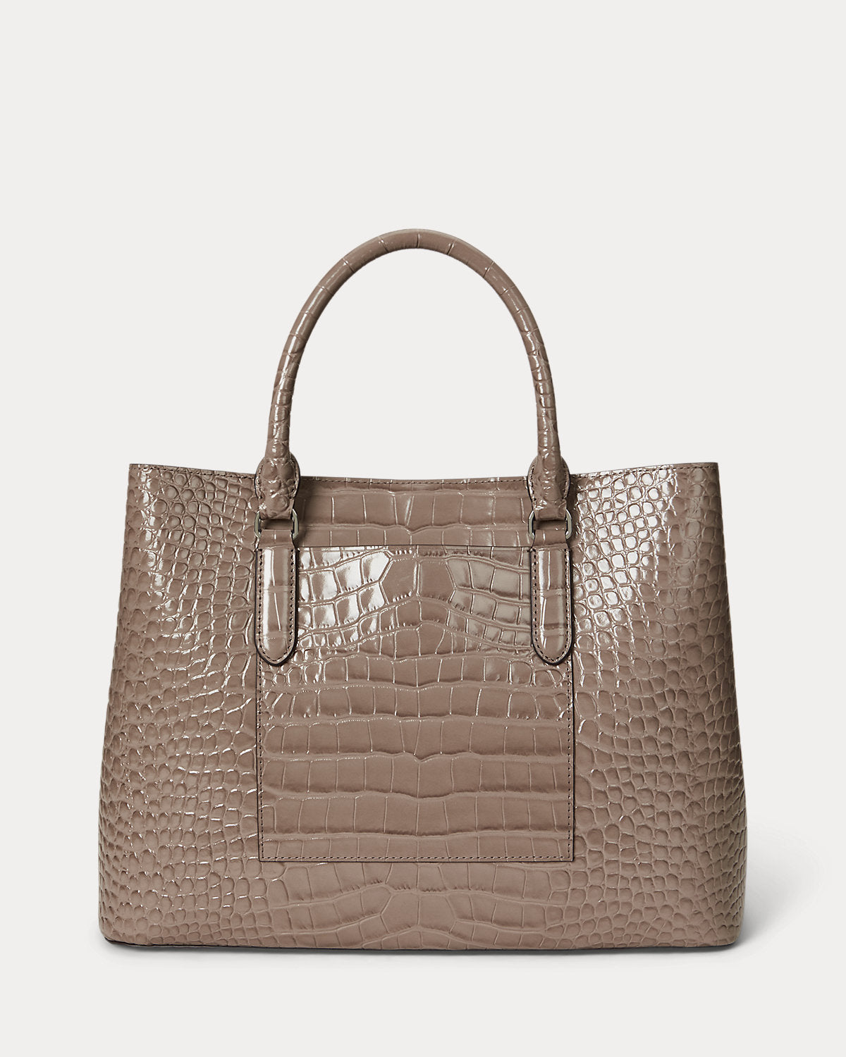 Ralph Lauren Embossed Leather Large Marcy Satchel