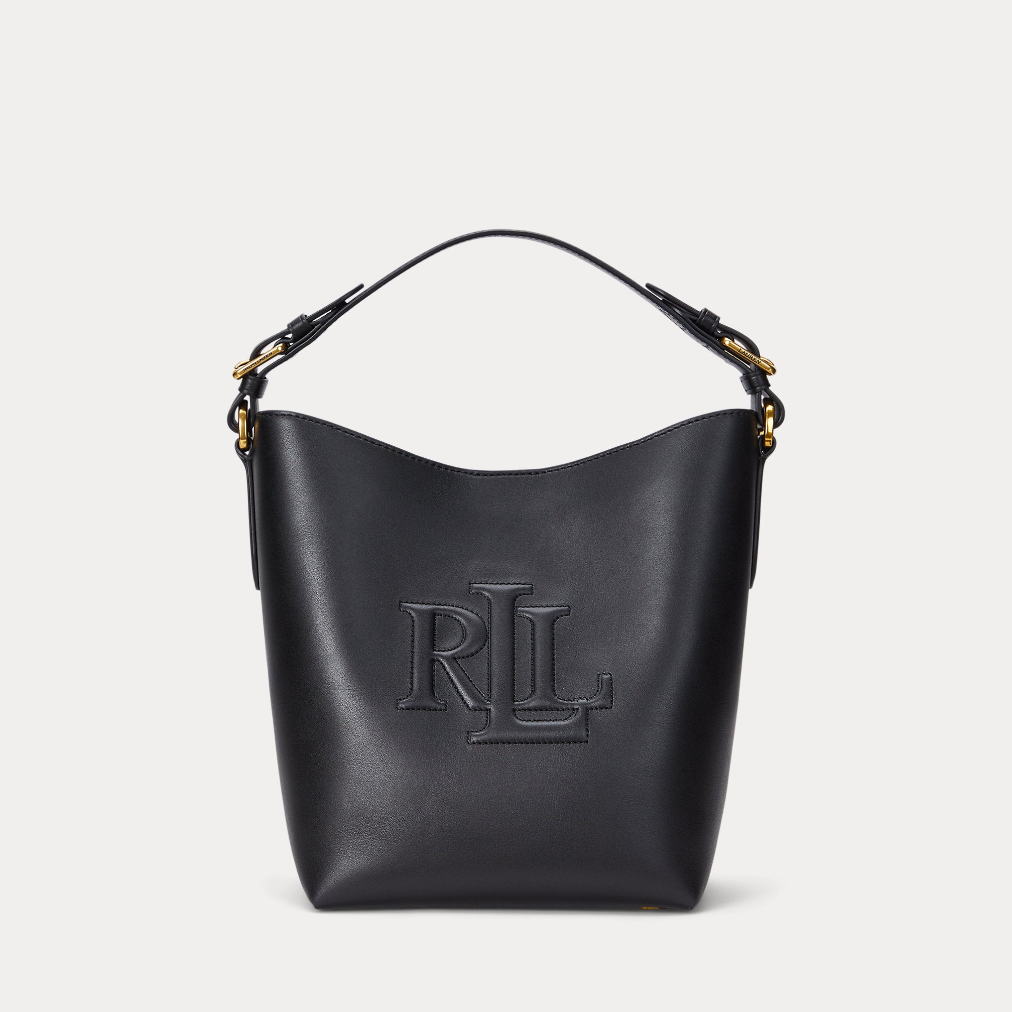 Ralph Lauren Leather Medium Witley Bucket Bag