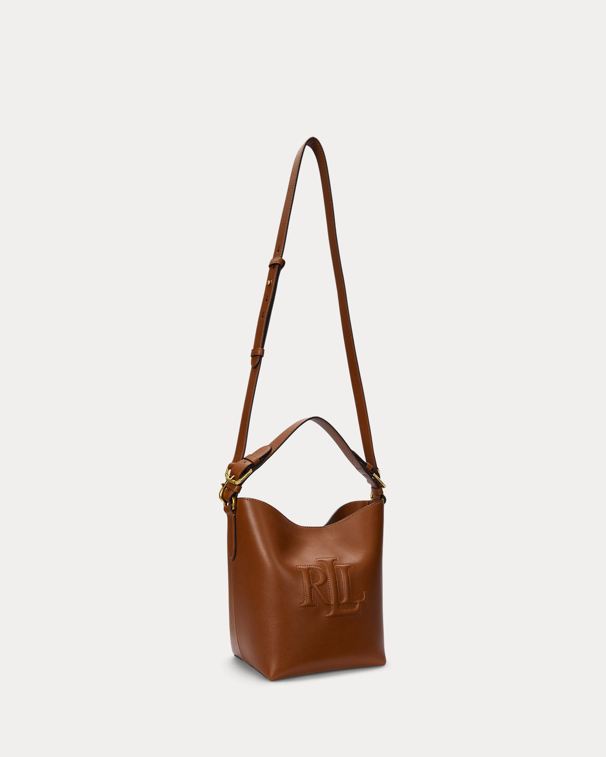 Ralph Lauren Leather Medium Witley Bucket Bag