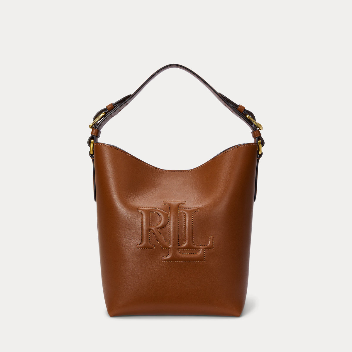 Ralph Lauren Leather Medium Witley Bucket Bag