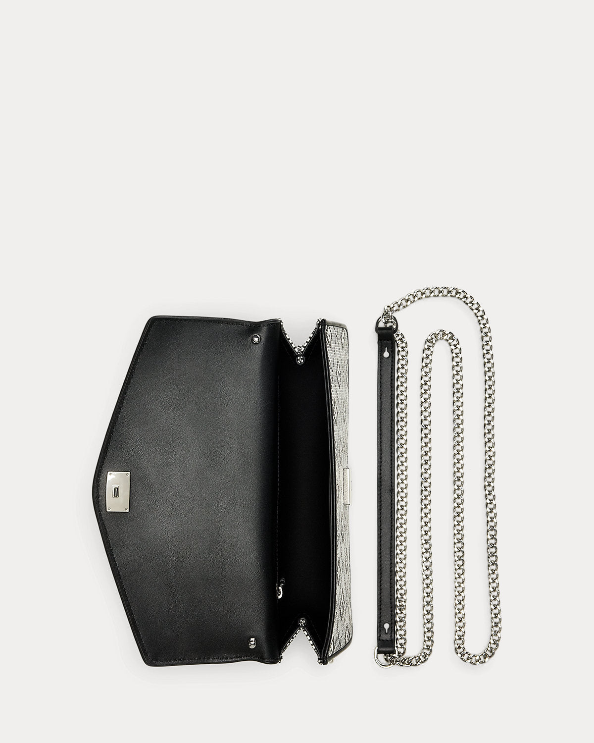 Ralph Lauren GeoMotif Woven Straw Medium Sawyer Bag