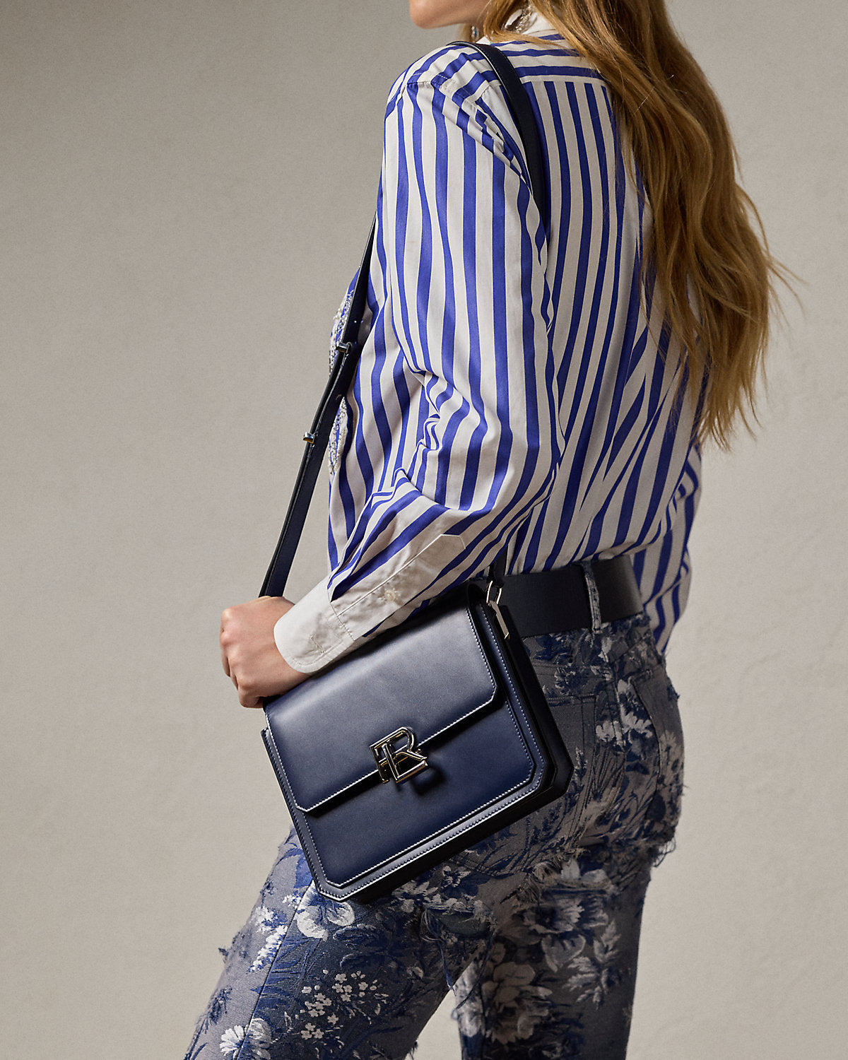 Ralph Lauren RL 888 Box Calfskin Crossbody
