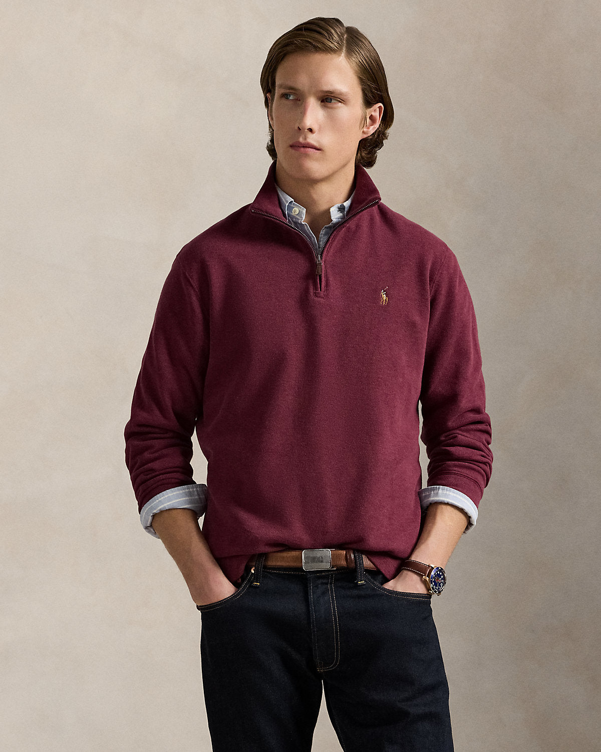 Ralph Lauren EstateRib QuarterZip Pullover