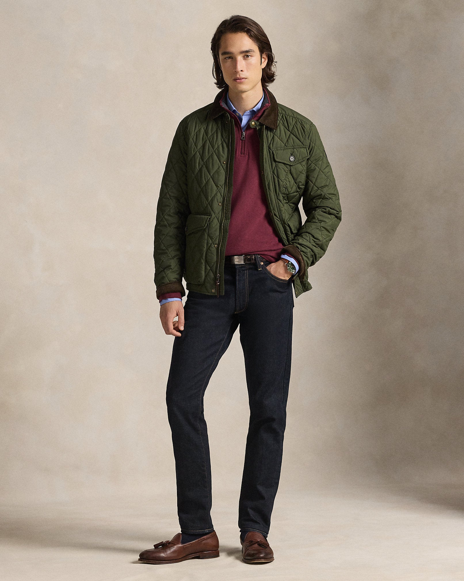 Ralph Lauren Luxury Jersey QuarterZip Pullover