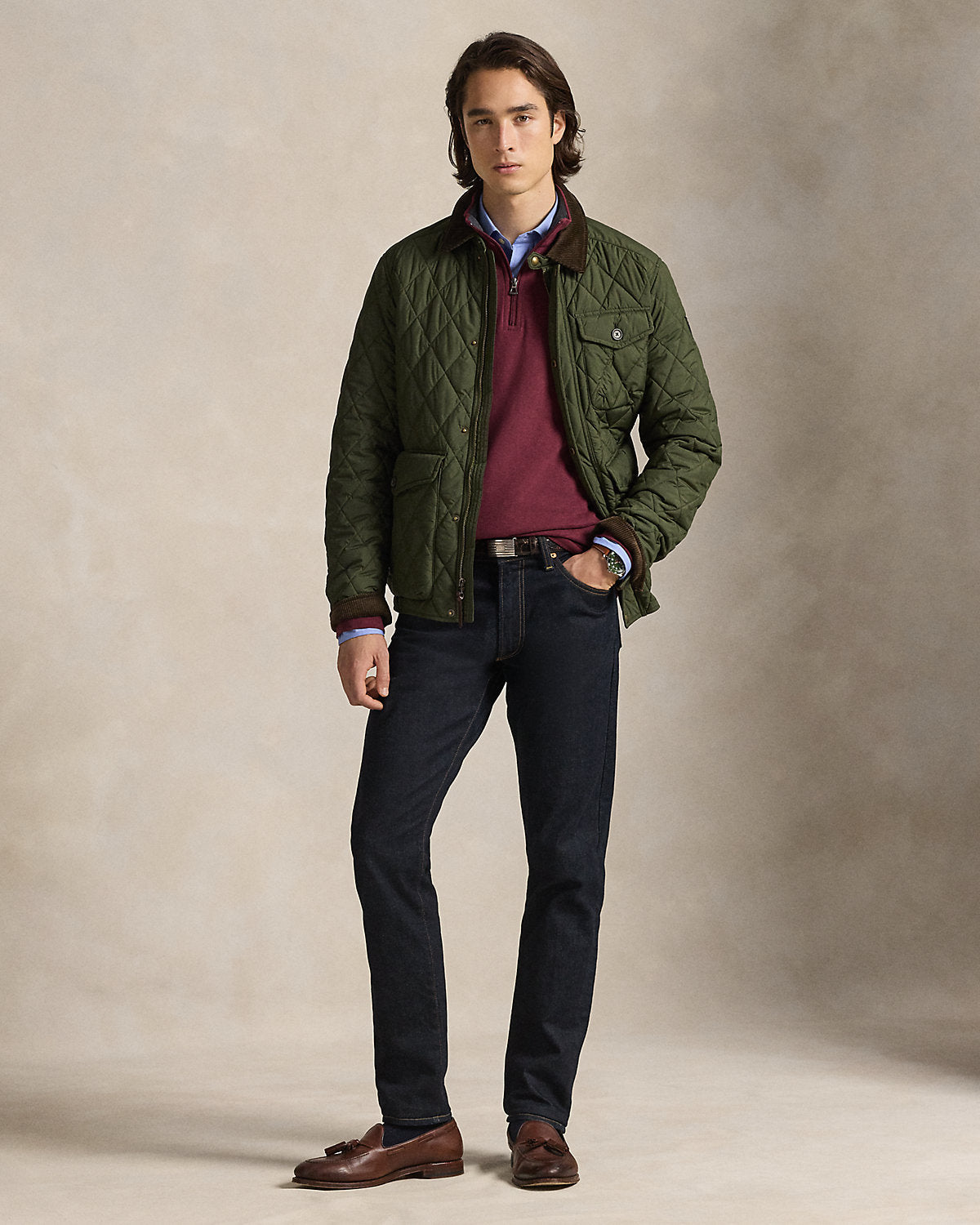 Ralph Lauren Luxury Jersey QuarterZip Pullover