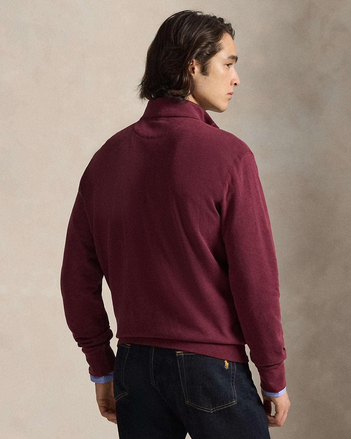 Ralph Lauren Luxury Jersey QuarterZip Pullover